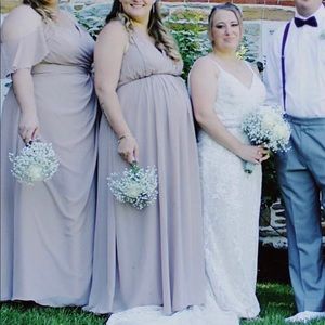 Maternity Azazie Taupe Dress